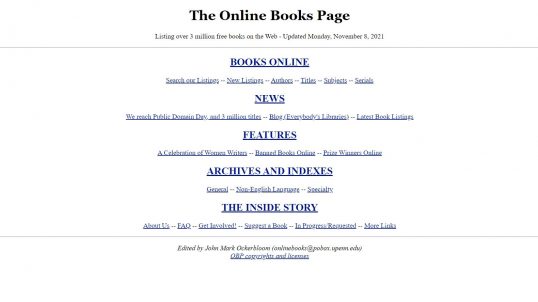 The Online Book page
