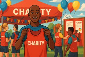 How do charity places for the TCS London Marathon 2026 work