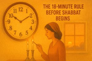What is the 18-minute rule before Shabbat begins
