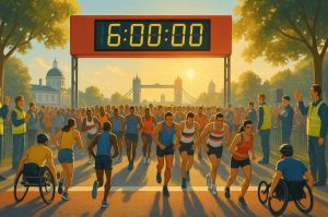 What is the start time for the London Marathon 2025