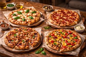 What pizzas are included in the M&S Pizza Deal